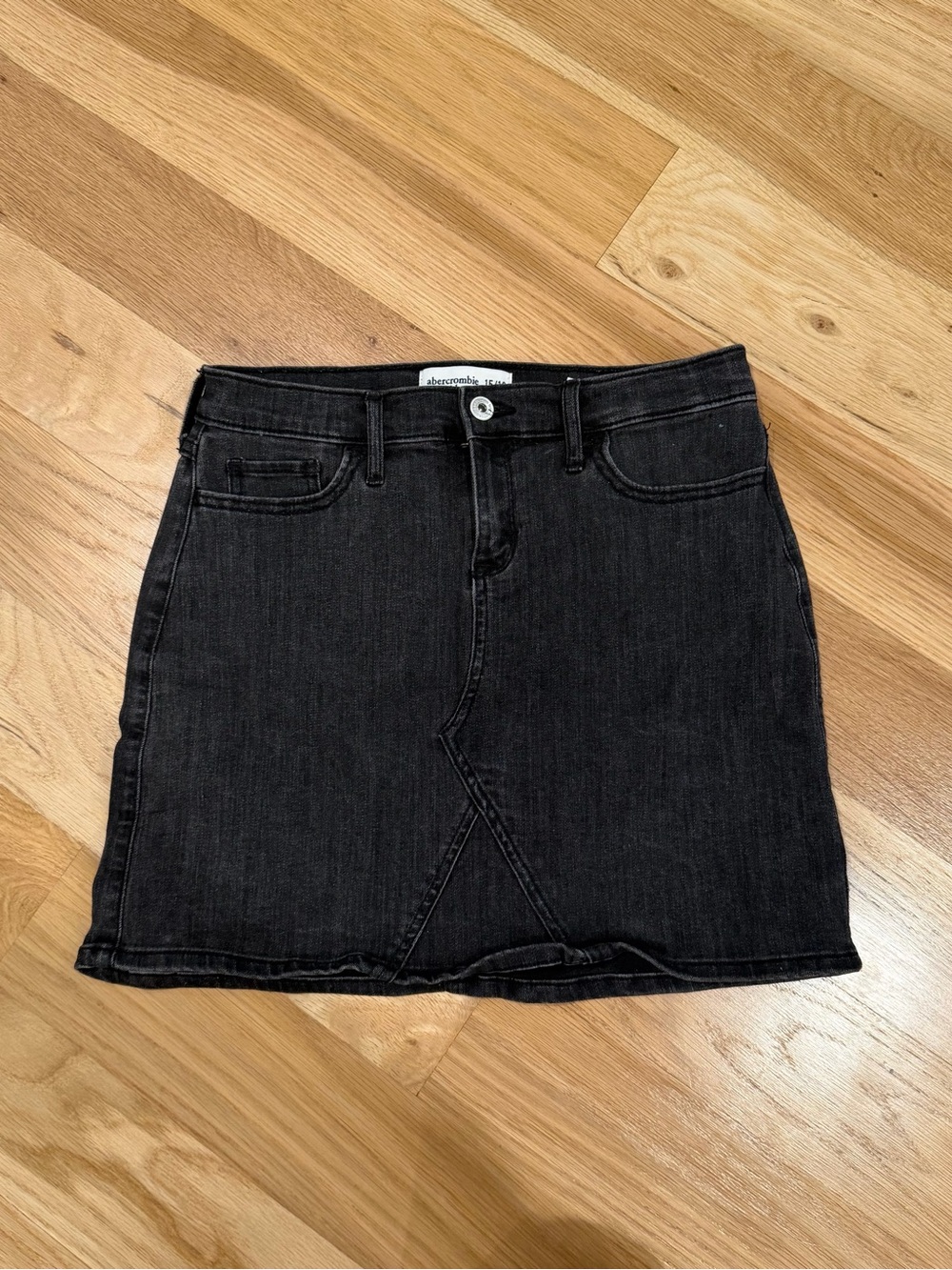 Abercrombie Kids  Black Denim Mini Skirt